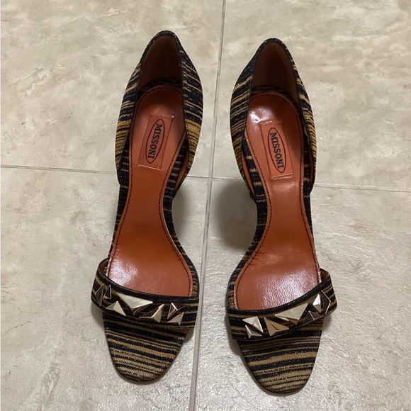 Missoni Tess.Riga Lurex 4.5 inch Pumps, Size 9 - Picture 5 of 11